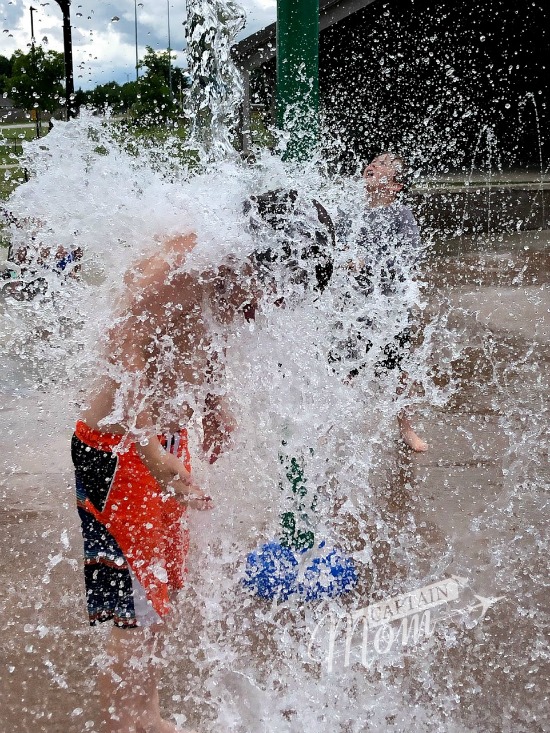Boy in splash park. Open Letter to Self at Beginning of New School Year