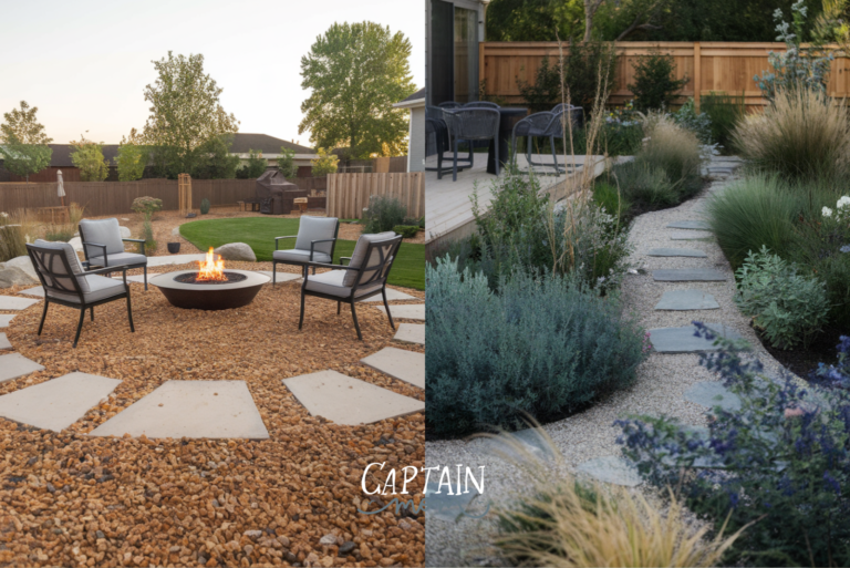 Simple Yards with Low Maintenance Backyard