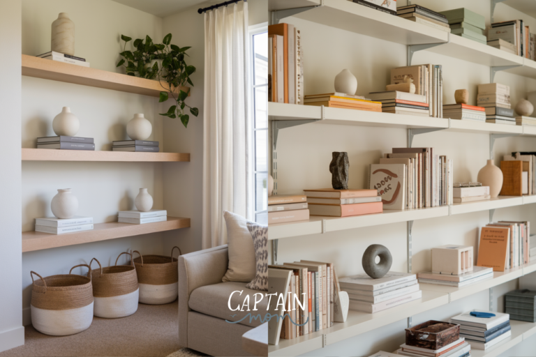 Open Shelving Living Room Decor
